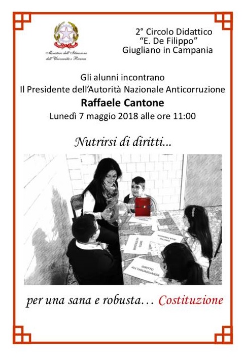 Incontro Presidente ANAC Raffaele Cantone con gli alunni delle quinte
